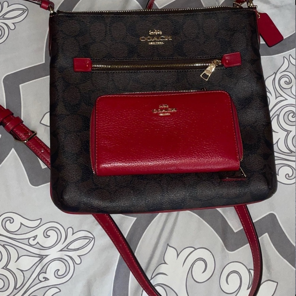 Coach Rowan File Bag with matching Wallet